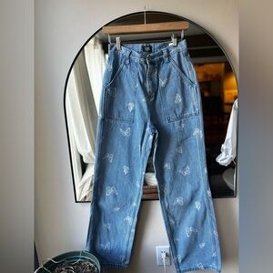 🦋 Simple SOCIETY | Y2K high rise butterfly Jean | size 27
